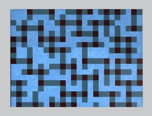 リンケージ、2008（キャンバスにアクリル）